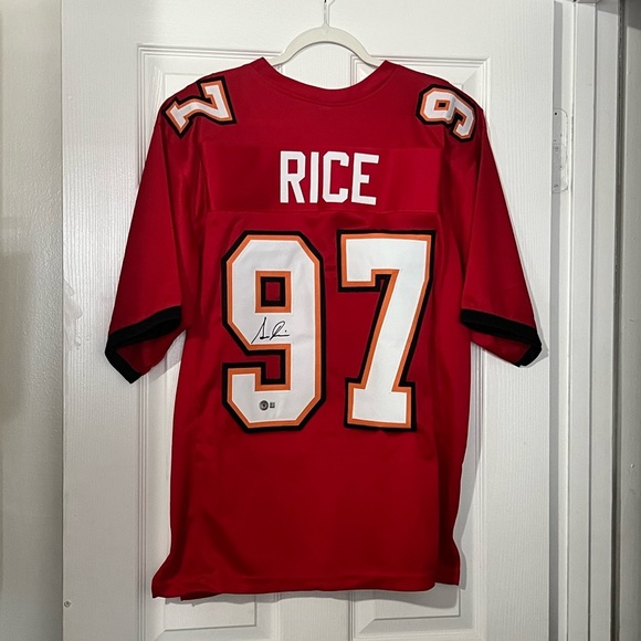 simeon rice tampa bay Football Jersey with Number 97 - Picture 1 of 3